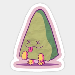 Zombie Triangle Sticker